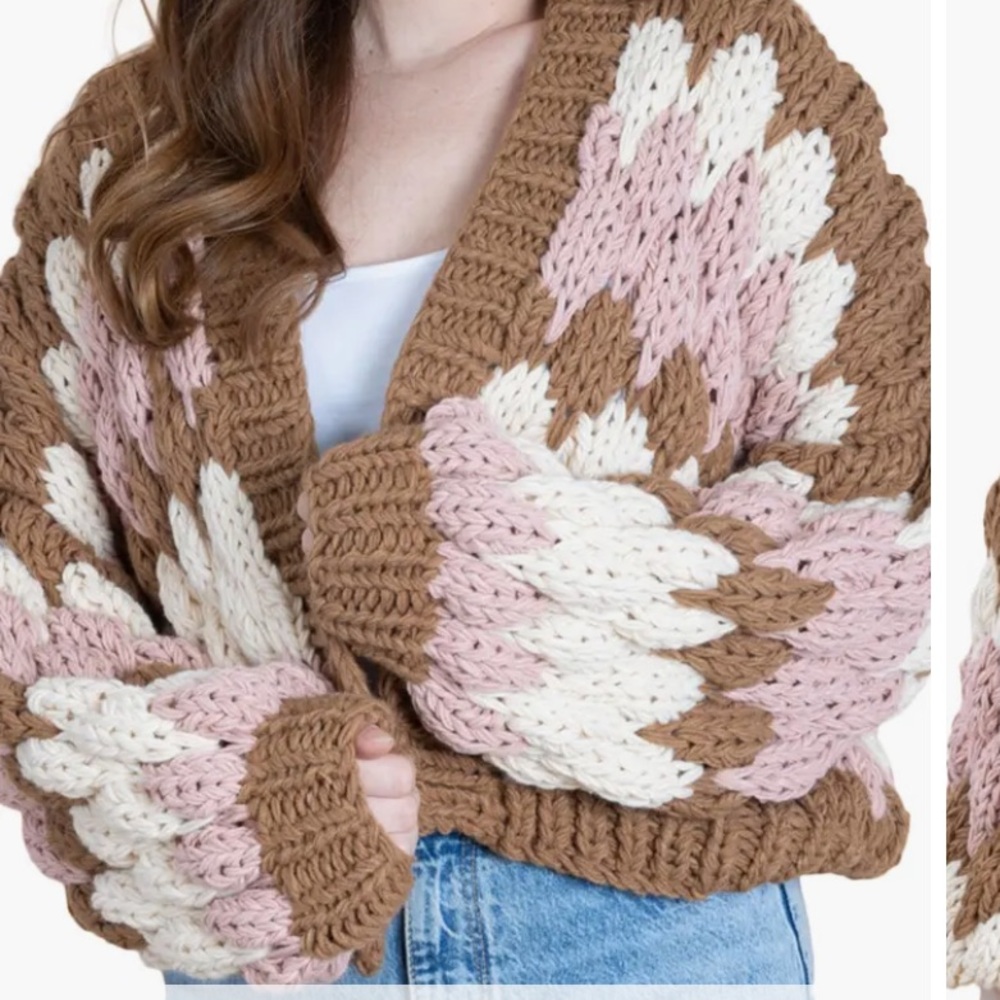 SAACHI CAMILLA OPEN FRONT CROP CARDIGAN 🧶🧵🪡